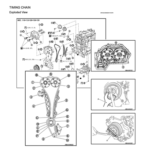 Nissan Frontier 2.5L [QR25DE] Petrol Timing Chain Change